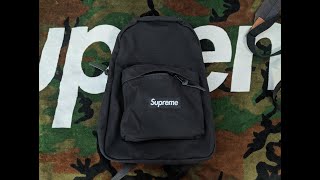 Supreme Canvas Backpack - Black - Fall Winter 2020 Review