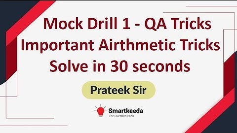 Solve RRB Scale 1 Pre Miscellaneous Arithmetic Questions in 30 sec with Tricks | By Prateek Sir