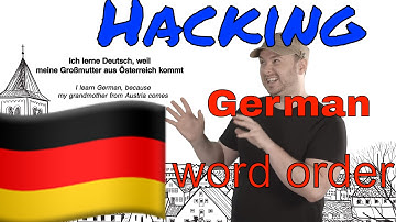 Hacking German word order (while you are a beginner)