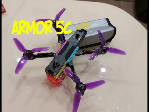 Видео: Armor 5C freestyle frame от RUSHFPV