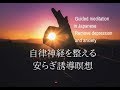 自立神経を整える安らぎ誘導瞑想【不安・恐れ・心配解消】Remove anxiety , depression ,overthinking meditation in Japanese