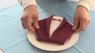 How To Fold A Napkin Dinner Jacket