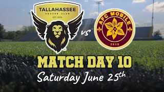 Tallahassee Soccer Club vs AFC Mobile | LIVE Stream (6.25.22)