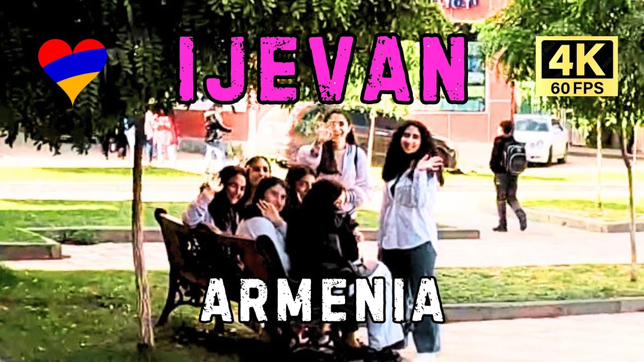 Прогулка по городу Иджеван 🇦🇲 Удивительный Спокойный Винный Город Армении, Прогулка по Армении [4K]