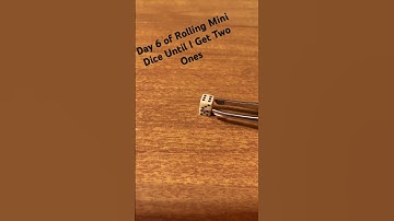 Day 6 of Rolling Mini Dice Until I Get Two Ones #shorts #gambling #gaming #daily #cool #dice