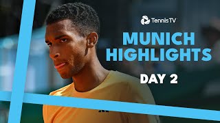 Auger-Aliassime Battles Marterer; Garin, Hanfmann &amp; More In Action | Munich 2024 Day 2 Highlights