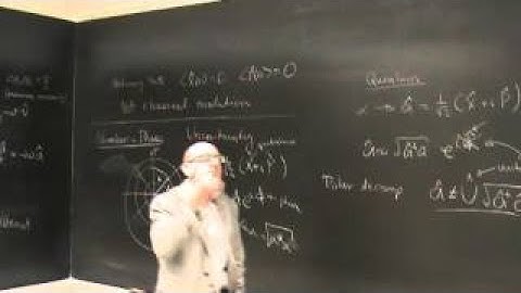 Phys521F14 Podcast21 SHO, Coherent States, Phase Space and the Classical Limit