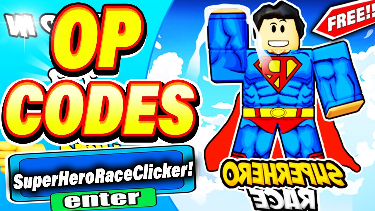 ALL NEW *SECRET CODES* IN ROBLOX SUPER HERO RACE CLICKER (super hero race  clicker codes) 2023 