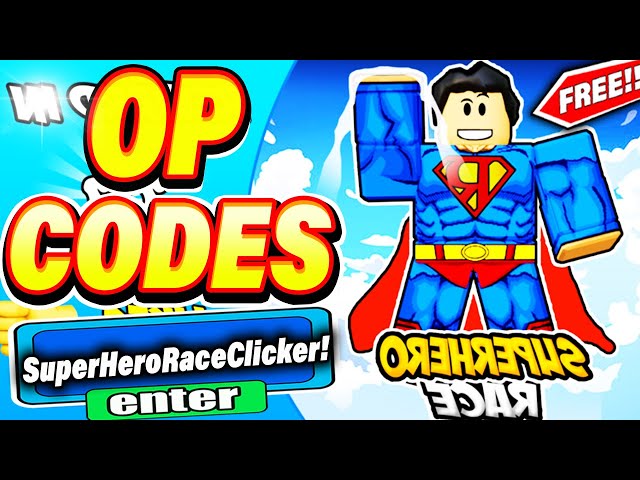 Tổng hợp code Roblox Super Hero Race Clicker mới nhất 16/12/2023