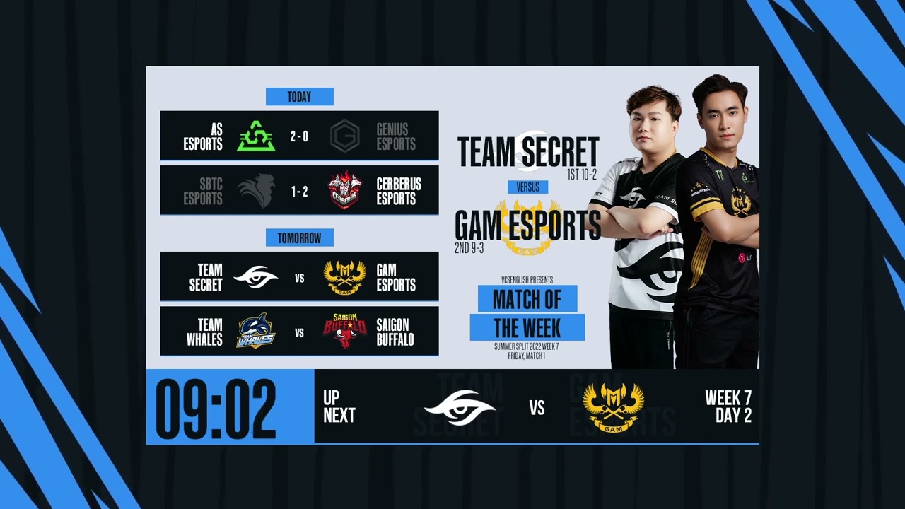 TS vs. GAM - TW vs. SGB | Week 7 - Day 2 | VCS Summer 2022 (Unofficial English cast) | 19.08.2022