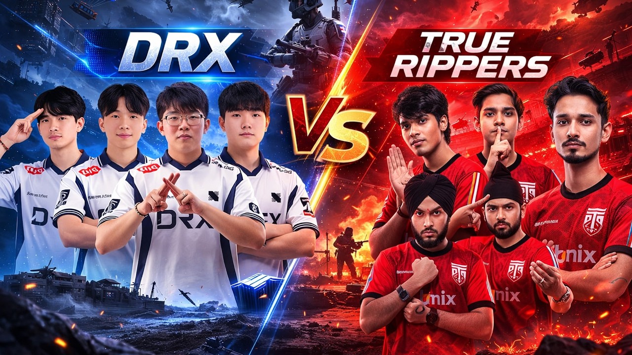 DRX🇰🇷 VS TRUE RIPPERS🇮🇳 4V4 FIGHT IN BGMI | SOUTH KOREA VS INDIA | FUNNY & INTENSE FIGHT WOW MODE👑😱