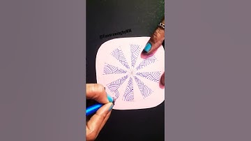 Zentangle Pattern 3 || Zentangle Art #drawing #shorts #zentangle #illusion