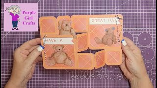 Bear step card with rounded corners tutorial