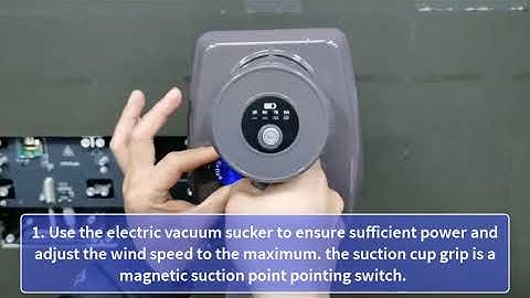 How to take down the LED module by magnetic suction tool or electric vacuum sucker
