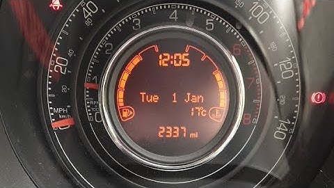 How To Set The Time And Date Fiat 500