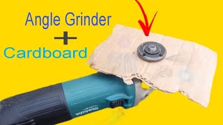 Why is it not patented? Insert the cardboard into the electric angle grinder and be amazed!