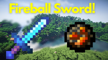 How To Get A Fireball Sword On Minecraft Using Commands!