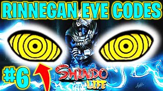 ⭐SHINDO LIFE RINNEGAN CUSTOM EYE CODES #6⭐