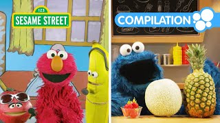 sesame street apples bananas and more with elmo friends learn about fruit