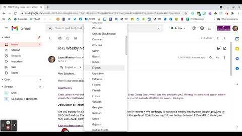 Translating Emails in Gmail
