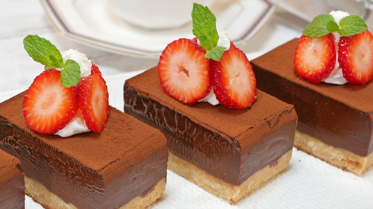 生チョコタルトの作り方  NO-BAKE Chocolate Cake (Nama-Choco Cake)