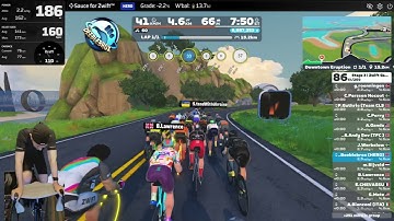 Killed by KOMs! Zwift Games Stage-3: Downtown Eruption - ZRS 210-330 - Tues 18:10