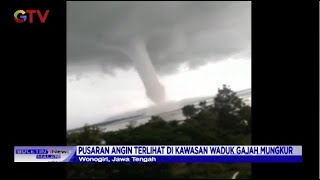 Chilling Giant Tornado Whirls Over Gajah Mungkur Reservoir Wonogiri  Bim 0120