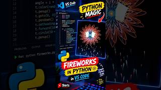 I Made FIREWORKS Using Python 😱🔥 | VS Code Python Project #shorts # #pythontutorial #pysimplegui