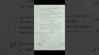 Bsc 1st ||Office automation tools|| computer science question paper 2024#hpu #hpuquestionpaper