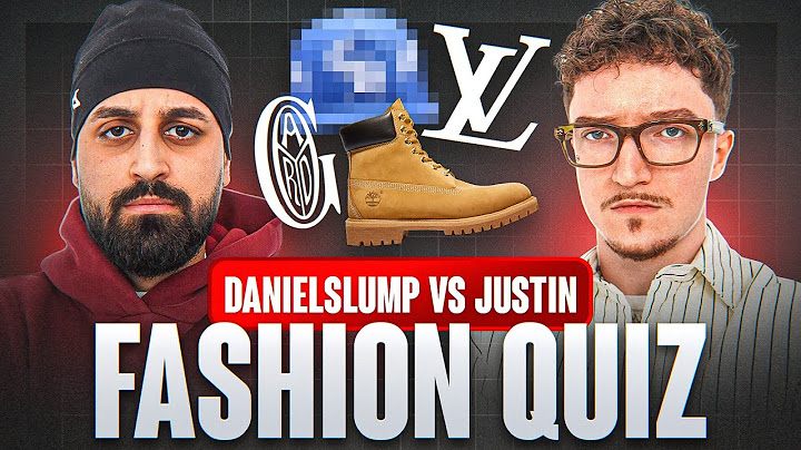 Daniel Slump vs Justin! FASHION QUIZ 👕⁉️