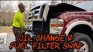 #201 Oil and Fuel Filter Change in 6.4L Powerstroke Diesel