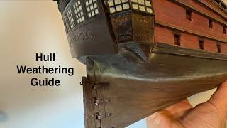 Making a pirate ship look real: full hull weathering guide - OcCre Royal Fortune model ship build