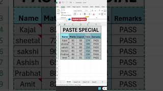 Paste Special column width Tricks in Excel  ||#shortsvideo #excel #shorts