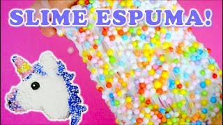 Como hacer Slime Crunchy / FLOAM facil (sin borax y sin almidon) - Slime casero