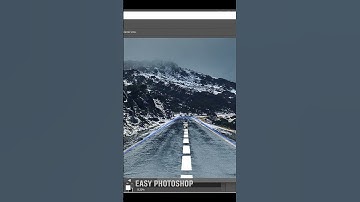 Create Realistic white lines on road in photoshop #short