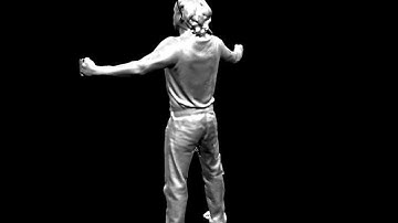 Full Body ReconstructMe 3D scan with Kinect Used for Animation