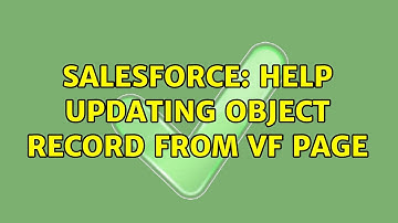 Salesforce: Help updating object record from VF page