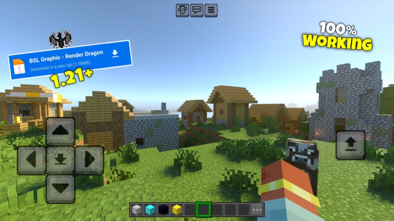 NEW BSL Shader For Minecraft PE - 1.21+ [ 1.20+ Support ] 100 % Working | Best mobile shaders 1.21+🔥