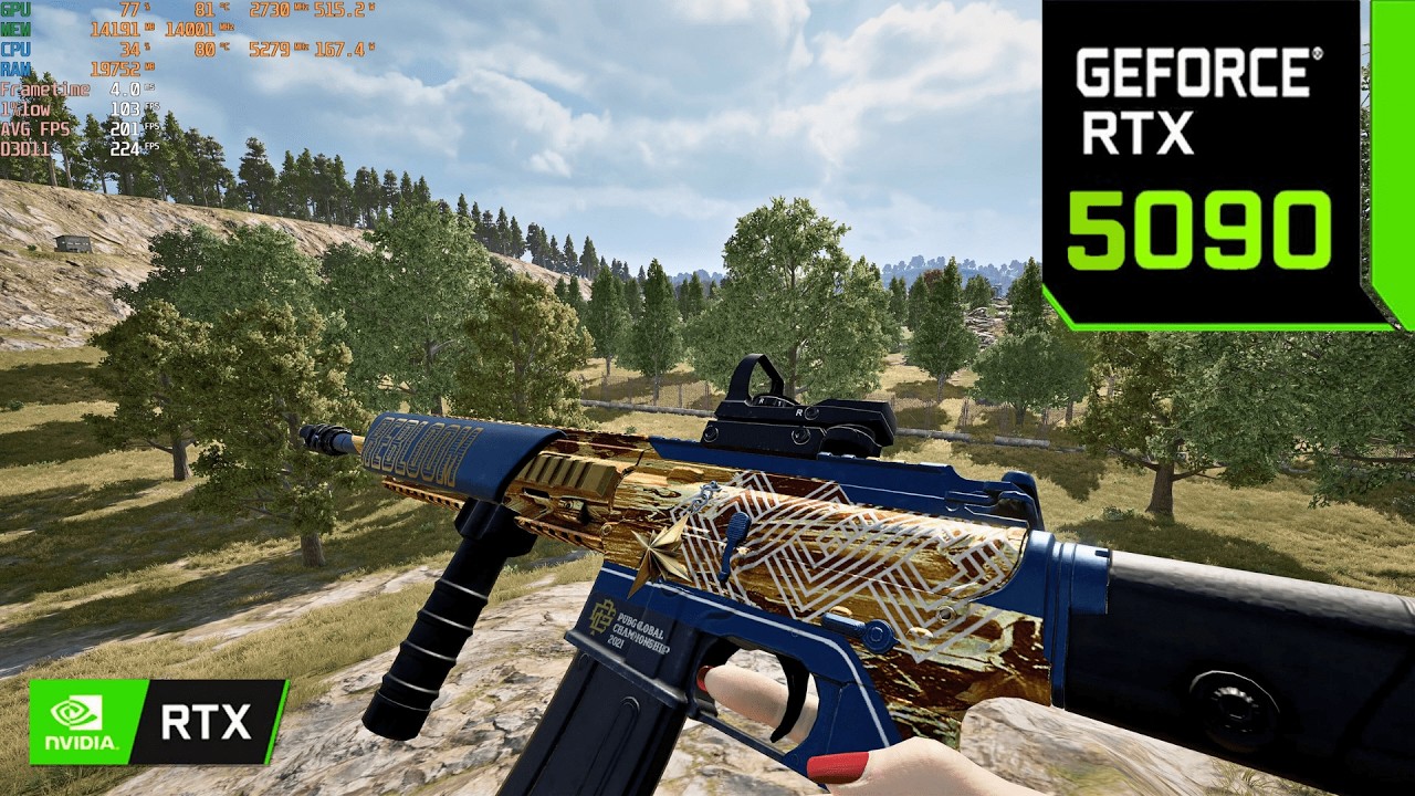 PUBG : RTX 5090 - i9 14900K - 128GB RAM ( 4K Maximum Settings )