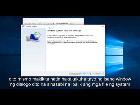 Paano Ibalik ang Iyong Computer Sa Isang Mas Maagang Oras - Windows 7/8/10