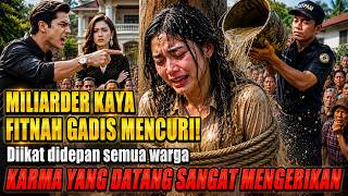 Difitnah mencuri oleh miliarder kaya!perempuan ini dihukum diikat didepan umum,tapi ternyata, karma!