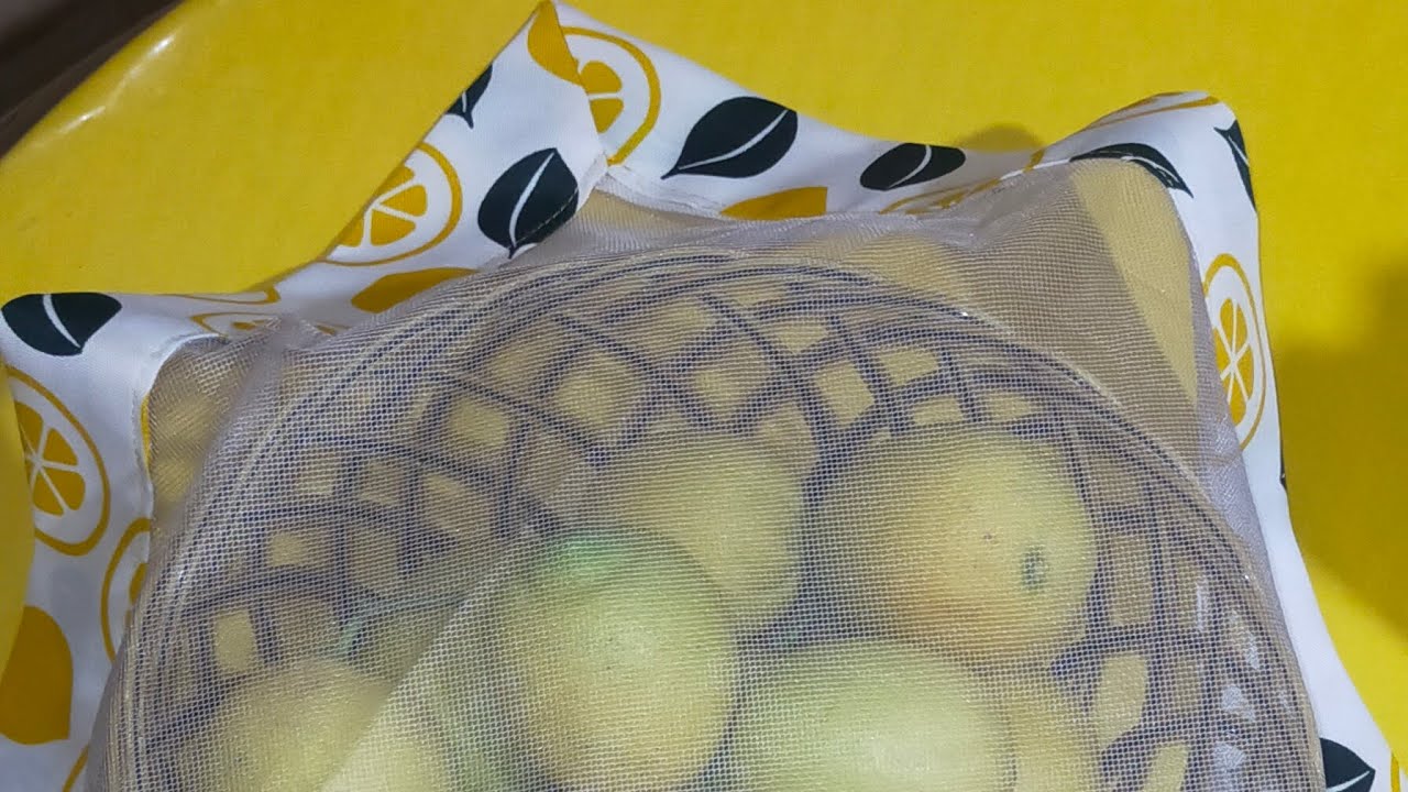 غطاء سلة خبز 🍞 بالقماش أو سلة الفواكه 🍋🍊🍎 زيني طاولتك الرمضانية أمدااام 