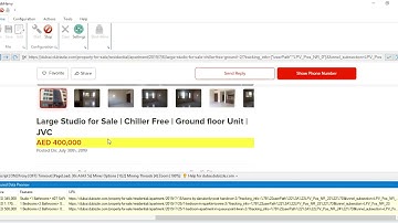 How to scrape contact details and property data from Dubizzle