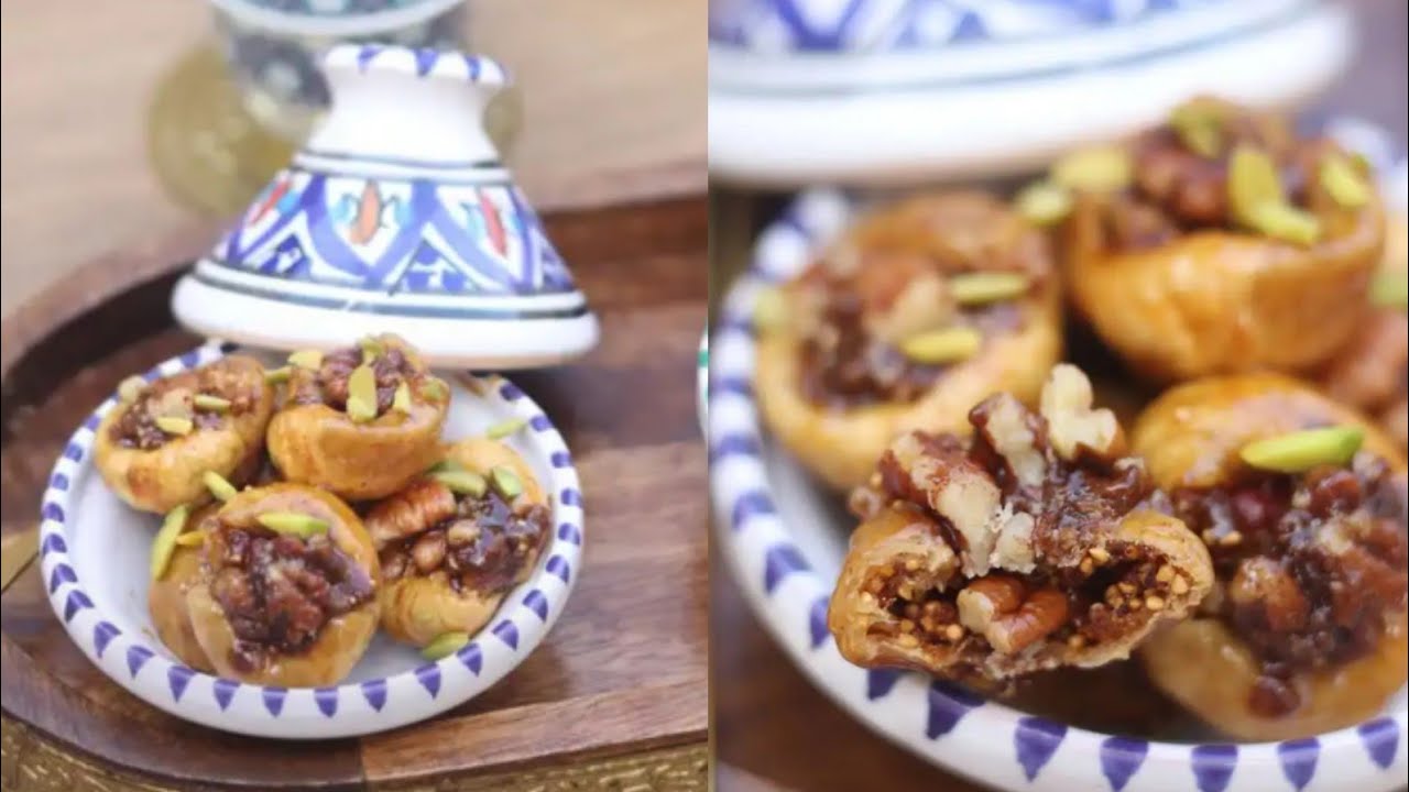 حلى التين بحشوة البيكان المكرمل حتى الي مايحب التين بيحبه 😋✨ الشيف حصة