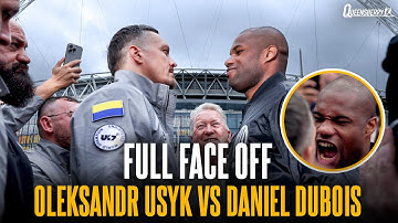 Daniel Dubois ERUPTS at Oleksandr Usyk Outside of Wembley Stadium | FULL FACE OFF 🍿