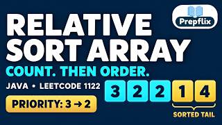 Relative Sort Array in Java | Counting Sort | LeetCode 1122 | Prepflix