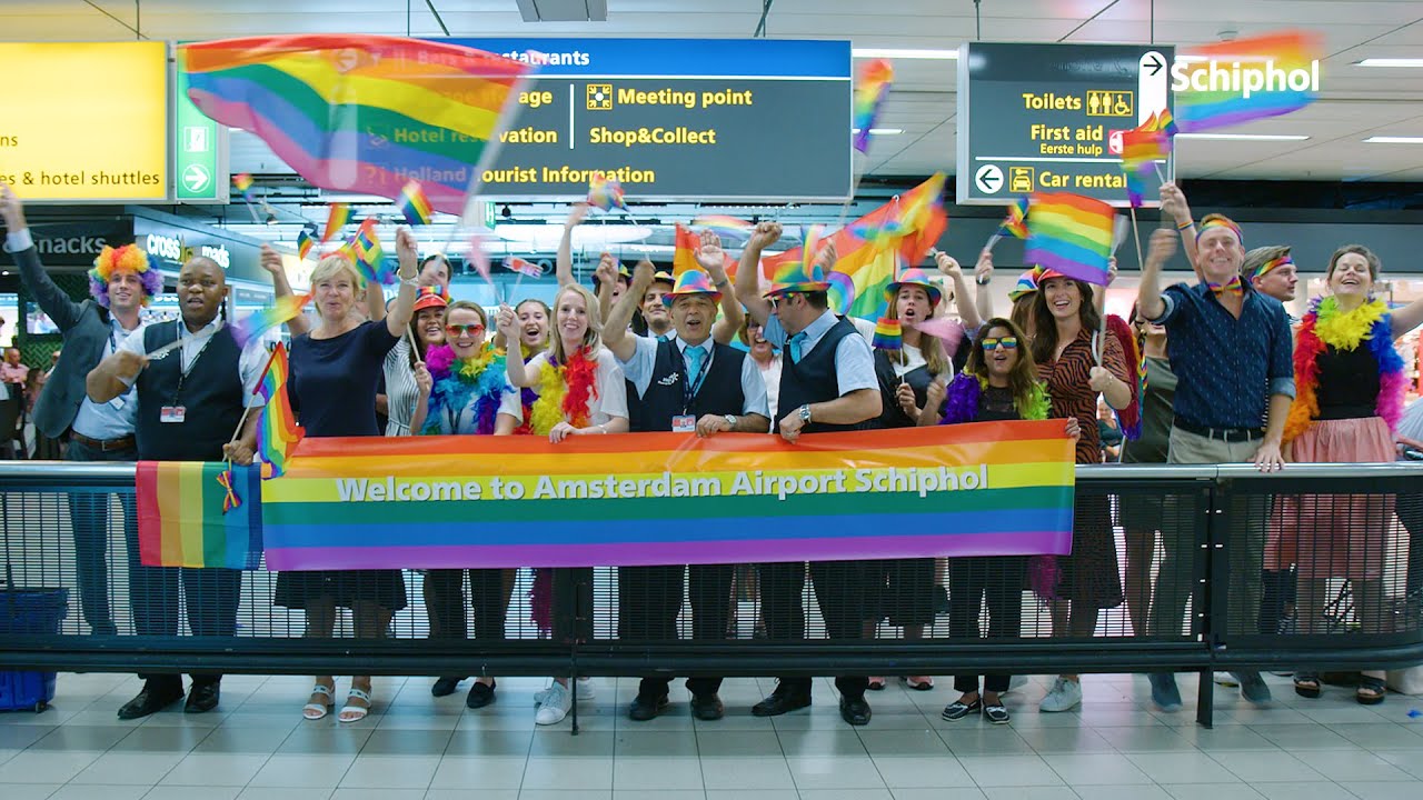 The Pride party starts at Schiphol YouTube