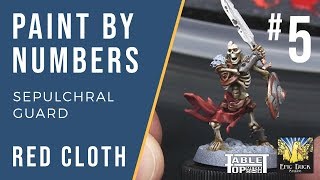Sepulchral Guard Paint Guide - Red Cloth! Paint by Numbers #5