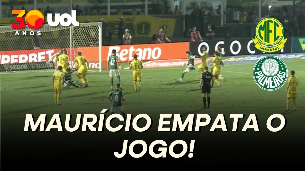 PALMEIRAS EMPATA CONTRA MIRASSOL! MAURÍCIO DEIXA TUDO IGUAL PARA O VERDÃO!