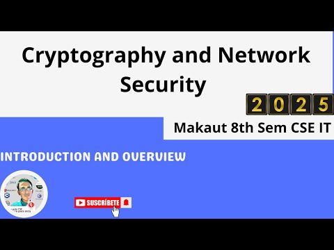 Cryptography and Network Security-Introduction▶️Makaut CSE IT 8th sem #makaut #crypto #network #ai